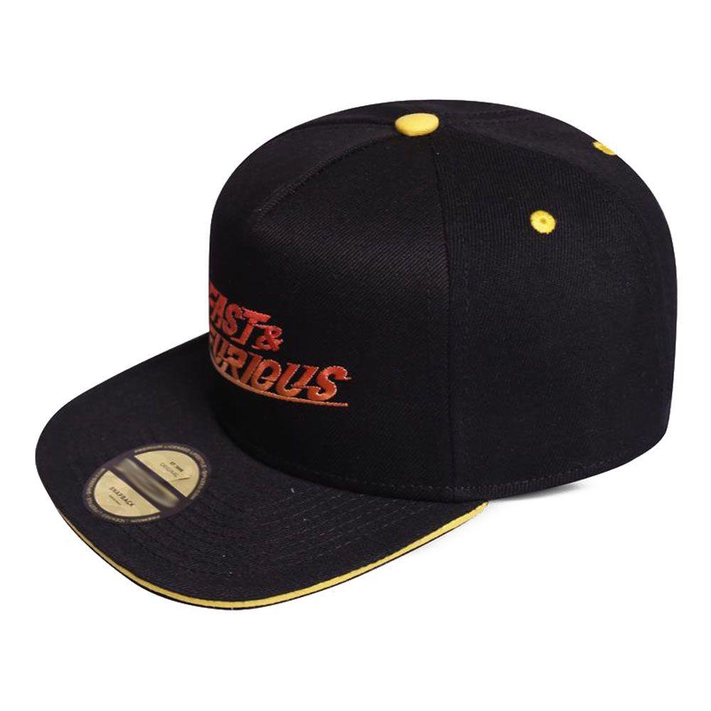 FAST & FURIOUS Gradient Logo Snapback Baseball Cap Black/Yellow