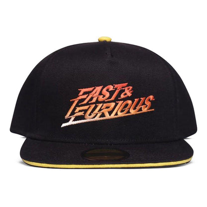 FAST & FURIOUS Gradient Logo Snapback Baseball Cap Black/Yellow