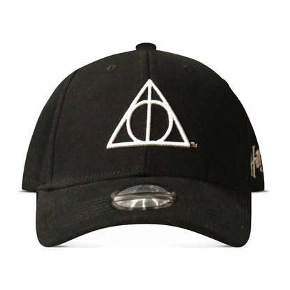 HARRY POTTER Wizards Unite Deathly Hallows Symbol Adjustable Baseball Cap Black