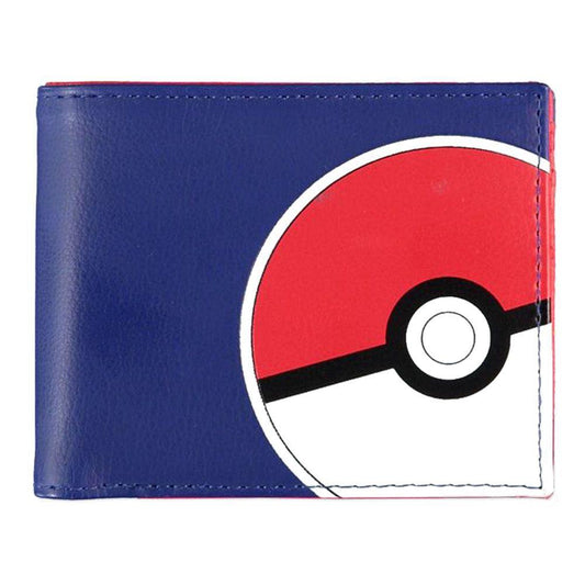 POKEMON Pika & Pokeball All-Over Print Bi-fold Wallet Unisex Blue/Red