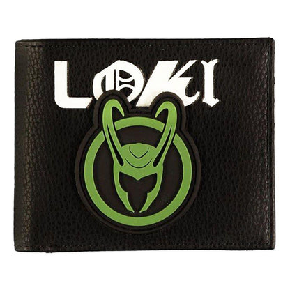 MARVEL COMICS Loki Logo Bi-fold Wallet Male Black