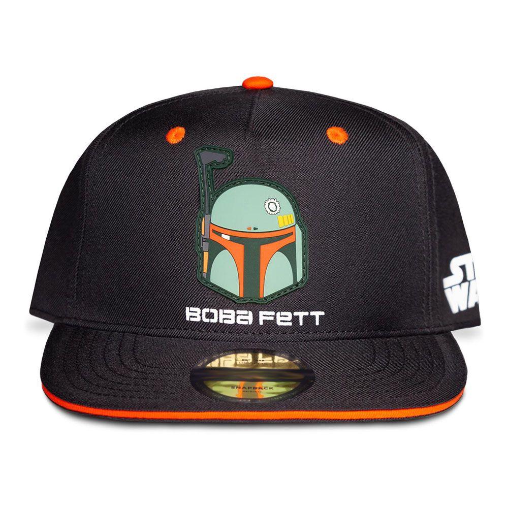 STAR WARS The Mandalorian Boba Fett Bounty Hunter Helmet Snapback Baseball Cap Child 5 to 6 Years Black/Orange