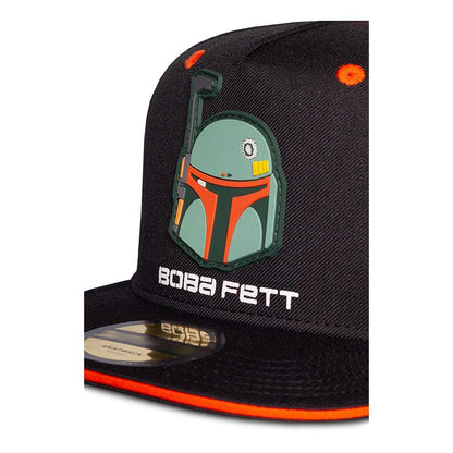 STAR WARS The Mandalorian Boba Fett Bounty Hunter Helmet Snapback Baseball Cap Child 5 to 6 Years Black/Orange