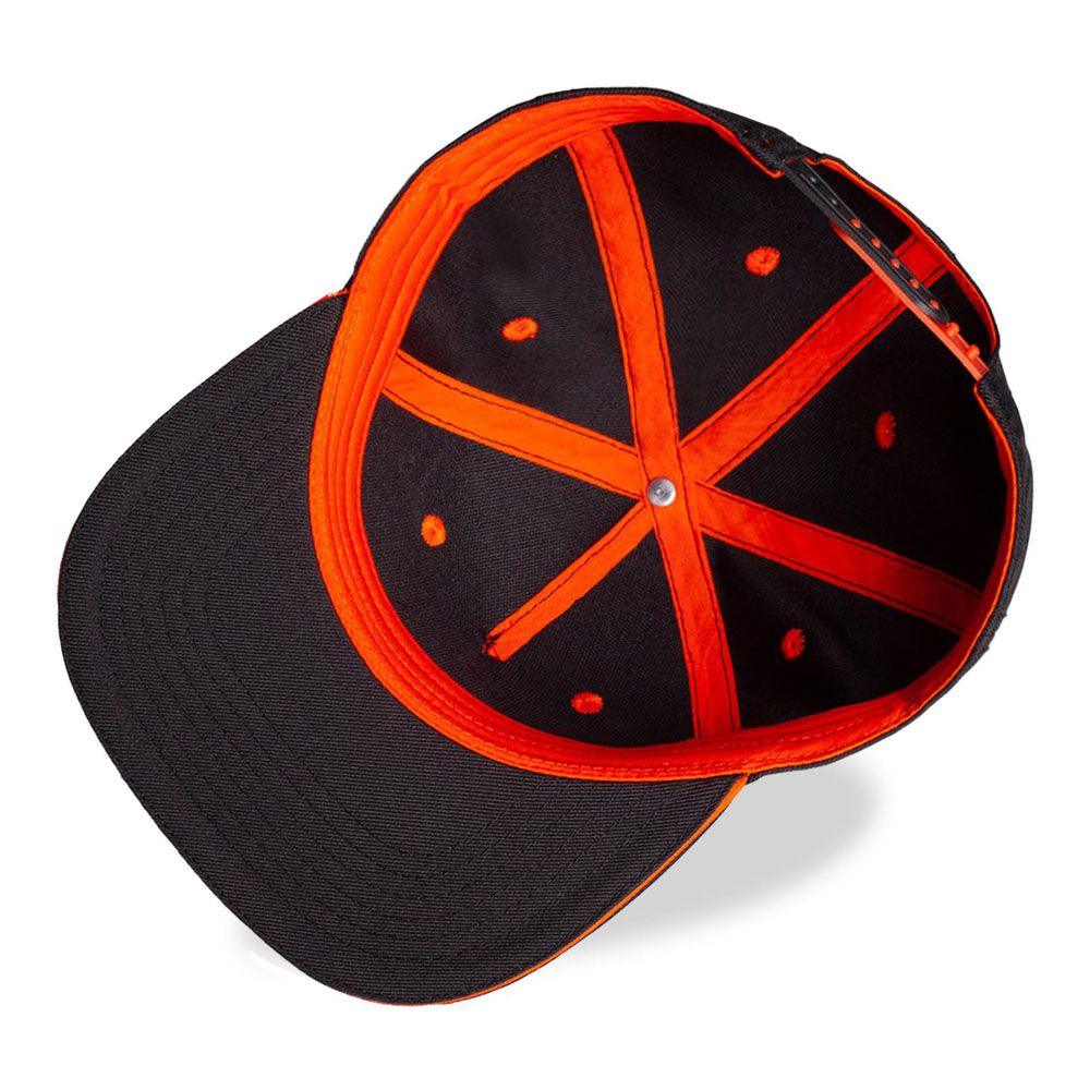 STAR WARS The Mandalorian Boba Fett Bounty Hunter Helmet Snapback Baseball Cap Child 5 to 6 Years Black/Orange