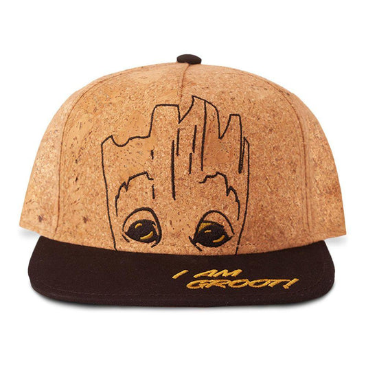 MARVEL COMICS Guardians of the Galaxy I am Groot Novelty Cap Tan/Black