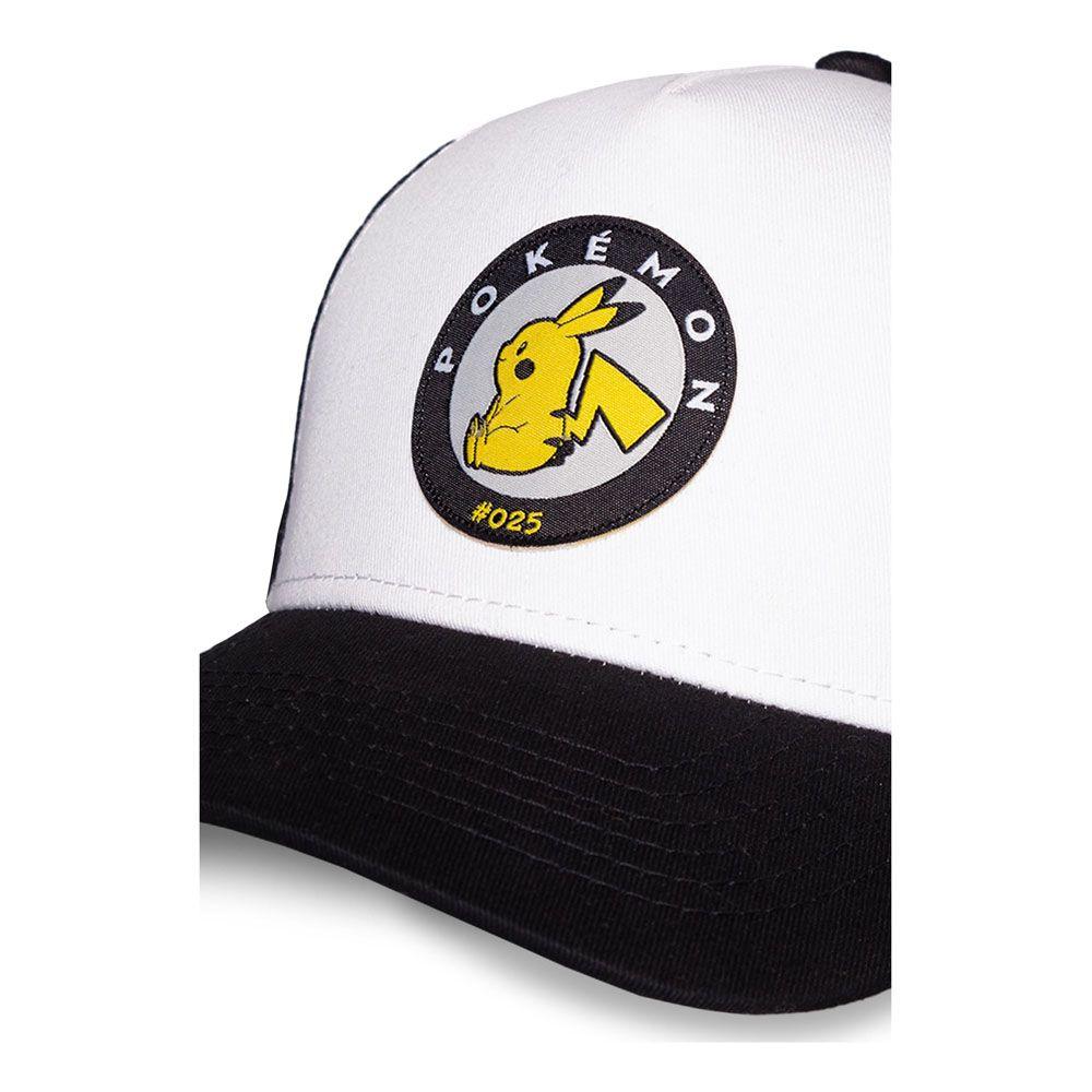 POKEMON Pikachu Woven Patch Adjustable Cap Black/White