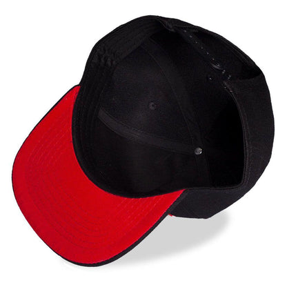 MARVEL COMICS Logo Snapback Baseball Cap Black/Red