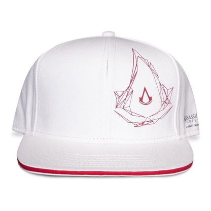 ASSASSIN’S CREED Red Crest Logo Snapback Baseball Cap White/Red