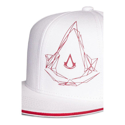 ASSASSIN’S CREED Red Crest Logo Snapback Baseball Cap White/Red