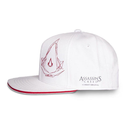 ASSASSIN’S CREED Red Crest Logo Snapback Baseball Cap White/Red