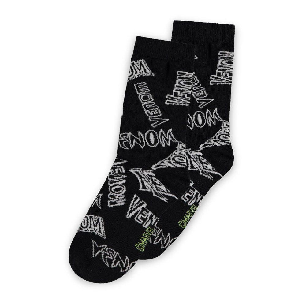 MARVEL COMICS Venom Logo All-over Print Children’s Crew Socks