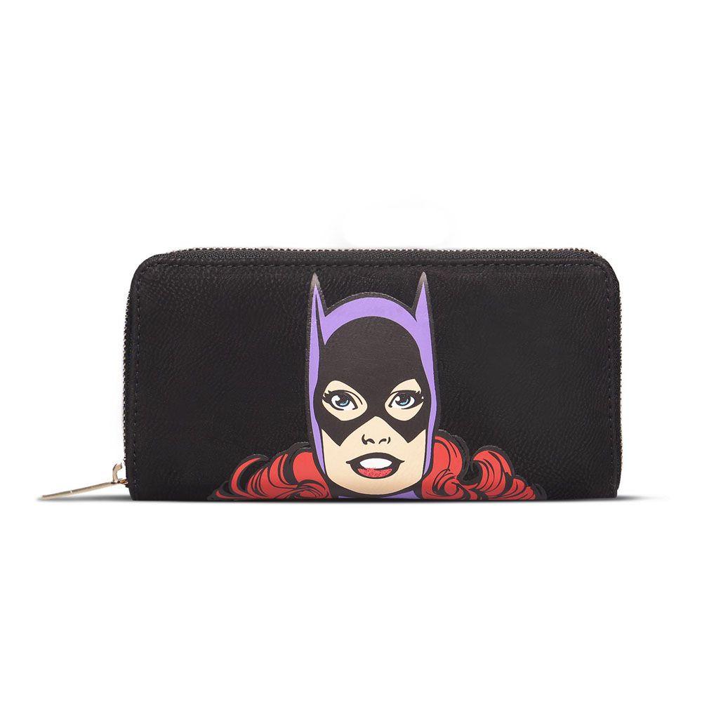 DC COMICS Batgirl Character Print Zip Around Wallet Female Black/Purple