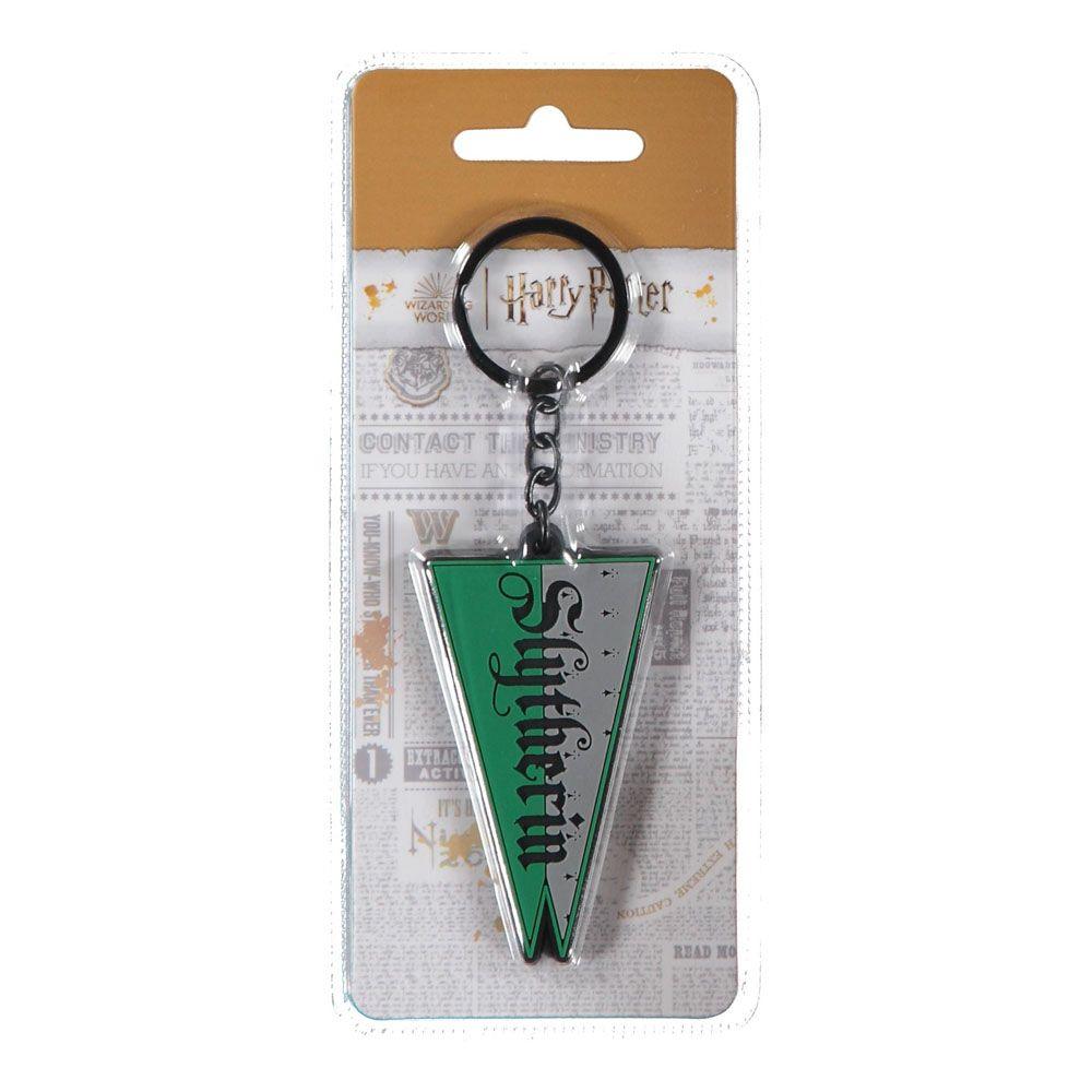 HARRY POTTER Wizards Unite Slytherin House Rubber Keychain Green/Silver