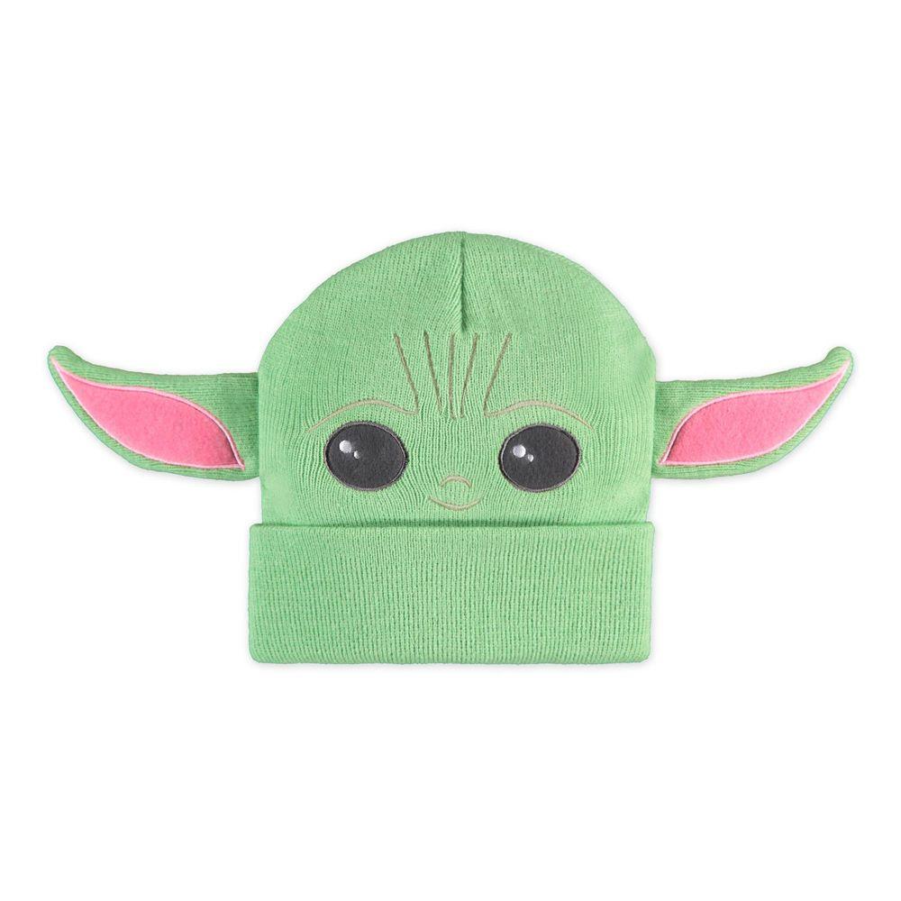 STAR WARS The Mandalorian Grogu Children’s Novelty Turn-up Beanie Green