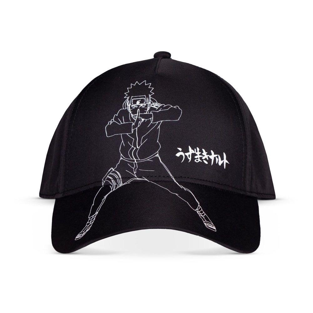 NARUTO SHIPPUDEN Ninja Fighting Pose Adjustable Cap Black