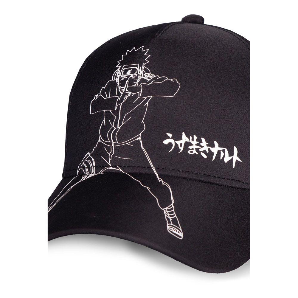 NARUTO SHIPPUDEN Ninja Fighting Pose Adjustable Cap Black