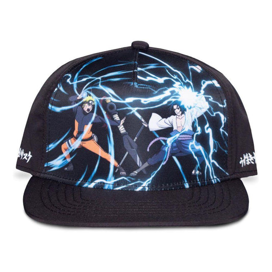 NARUTO SHIPPUDEN Naruto and Sasuke Novelty Cap Black