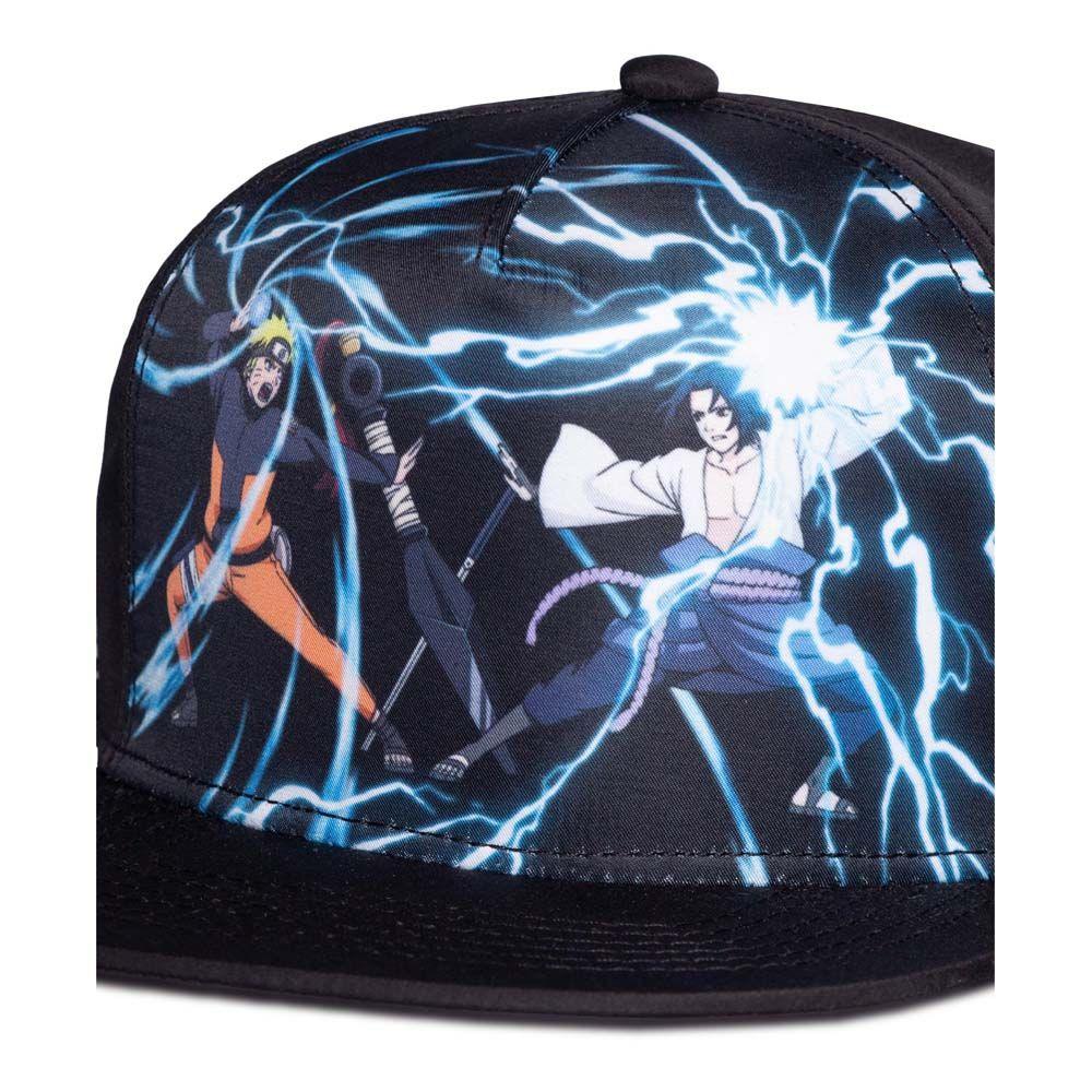 NARUTO SHIPPUDEN Naruto and Sasuke Novelty Cap Black