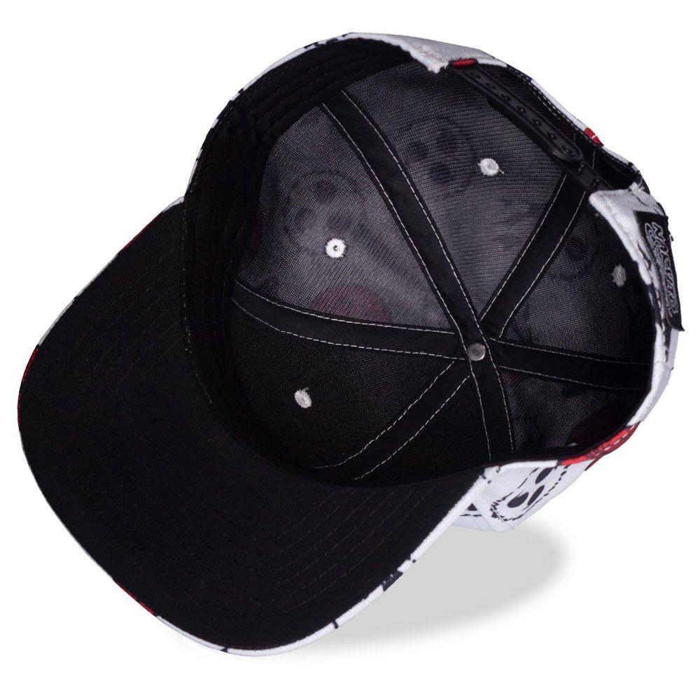 NARUTO SHIPPUDEN Symbols Pattern All-over Print Snapback Baseball Cap White/Black