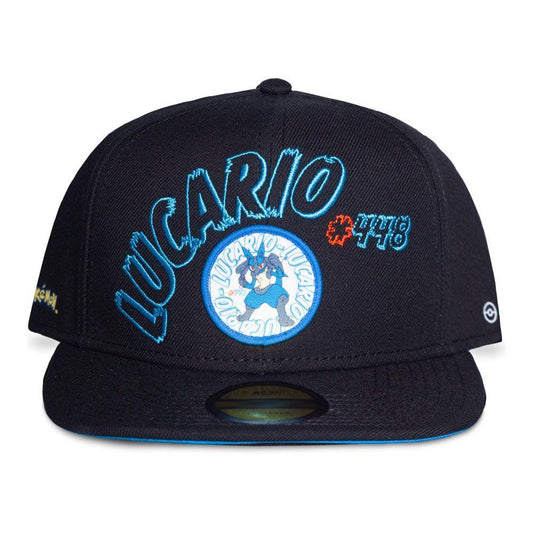 POKEMON Lucario #448 Patch Print Adjustable Cap Black/Blue