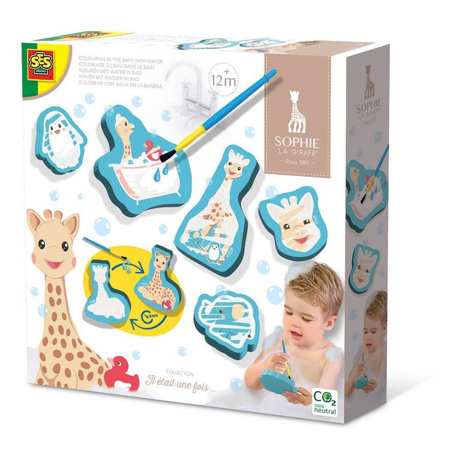 SES CREATIVE Sophie La Giraffe Colouring in the Bath with Water, 1 Years and Above
