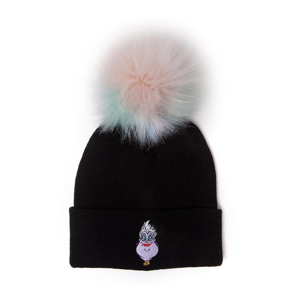 DISNEY The Little Mermaid Ursula Pom-pom Knitted Beanie Black