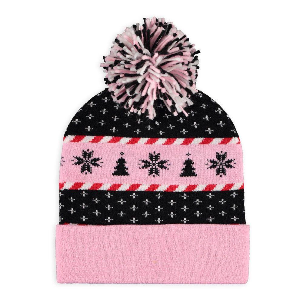 POKEMON Eevee Christmas Festive Beanie & Scarf Gift Set Pink/Black