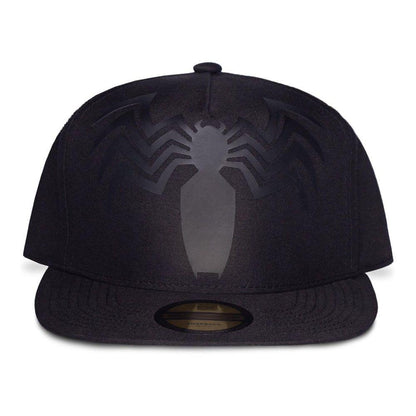 MARVEL COMICS Venom Black Spider Logo Snapback Baseball Cap Black