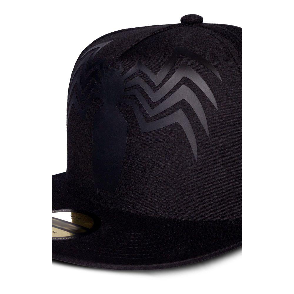 MARVEL COMICS Venom Black Spider Logo Snapback Baseball Cap Black