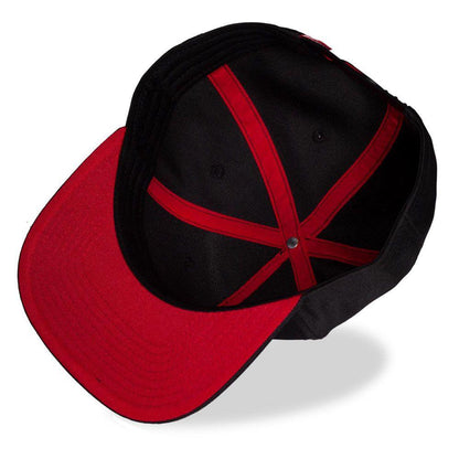 MARVEL COMICS Spider-man Red Silhouette Mask Snapback Baseball Cap Black/Red