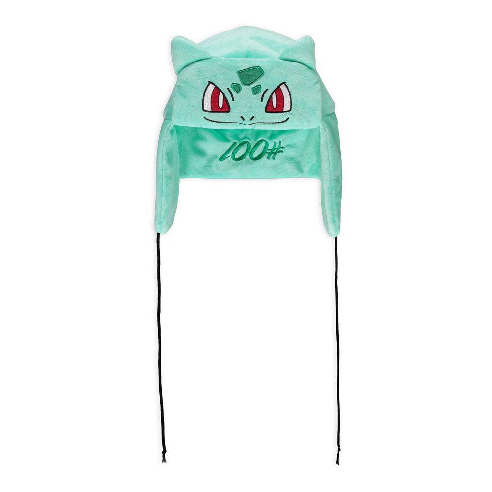 POKEMON Bulbasaur 100# Novelty Trapper Hat Green