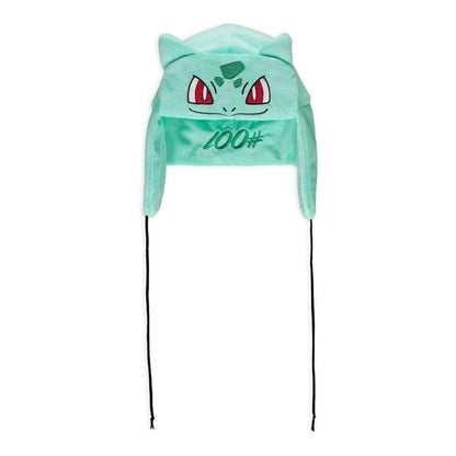 POKEMON Bulbasaur 100# Novelty Trapper Hat Green