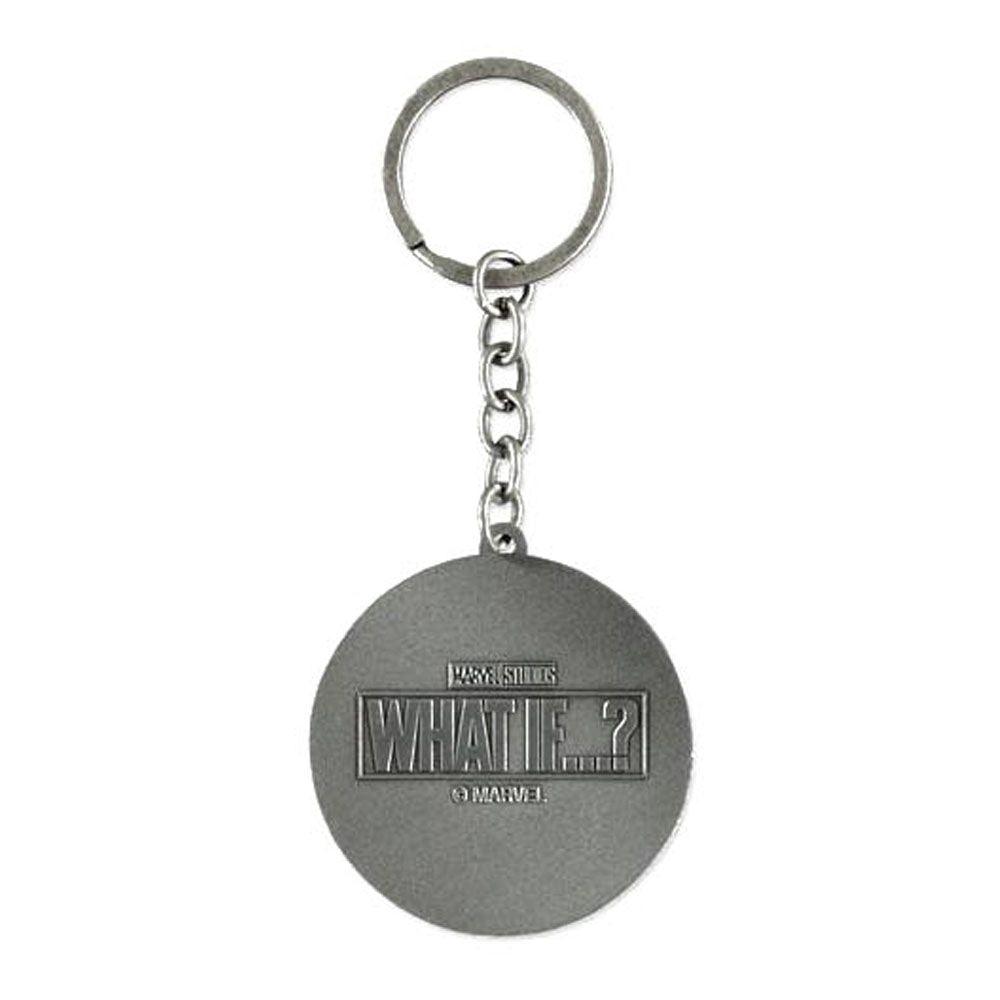 MARVEL COMICS What If...? Logo Metal Keychain Silver