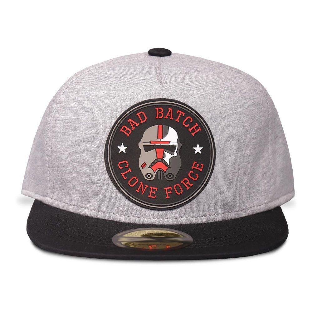 STAR WARS The Bad Batch Clone Force Hunter Rubber Patch Children’s Snapback Baseball Cap Grey/Black