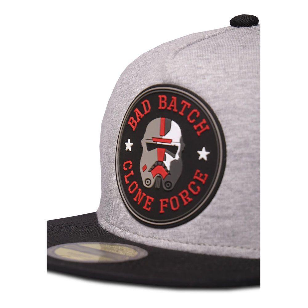 STAR WARS The Bad Batch Clone Force Hunter Rubber Patch Children’s Snapback Baseball Cap Grey/Black