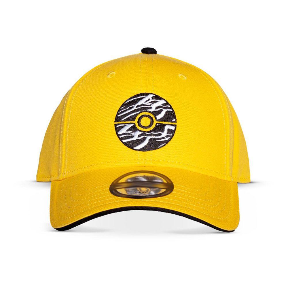 POKEMON Embroidered Poke Ball Adjustable Cap Yellow/Black