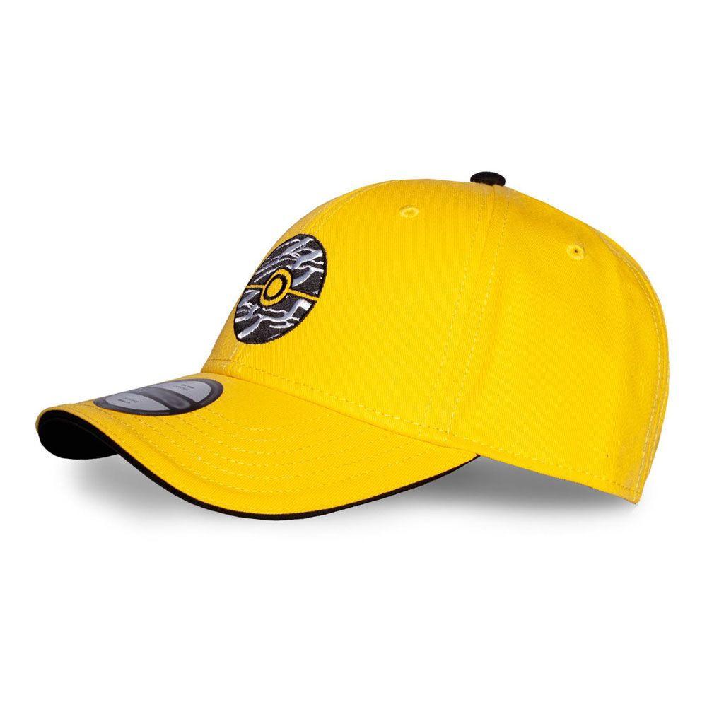 POKEMON Embroidered Poke Ball Adjustable Cap Yellow/Black