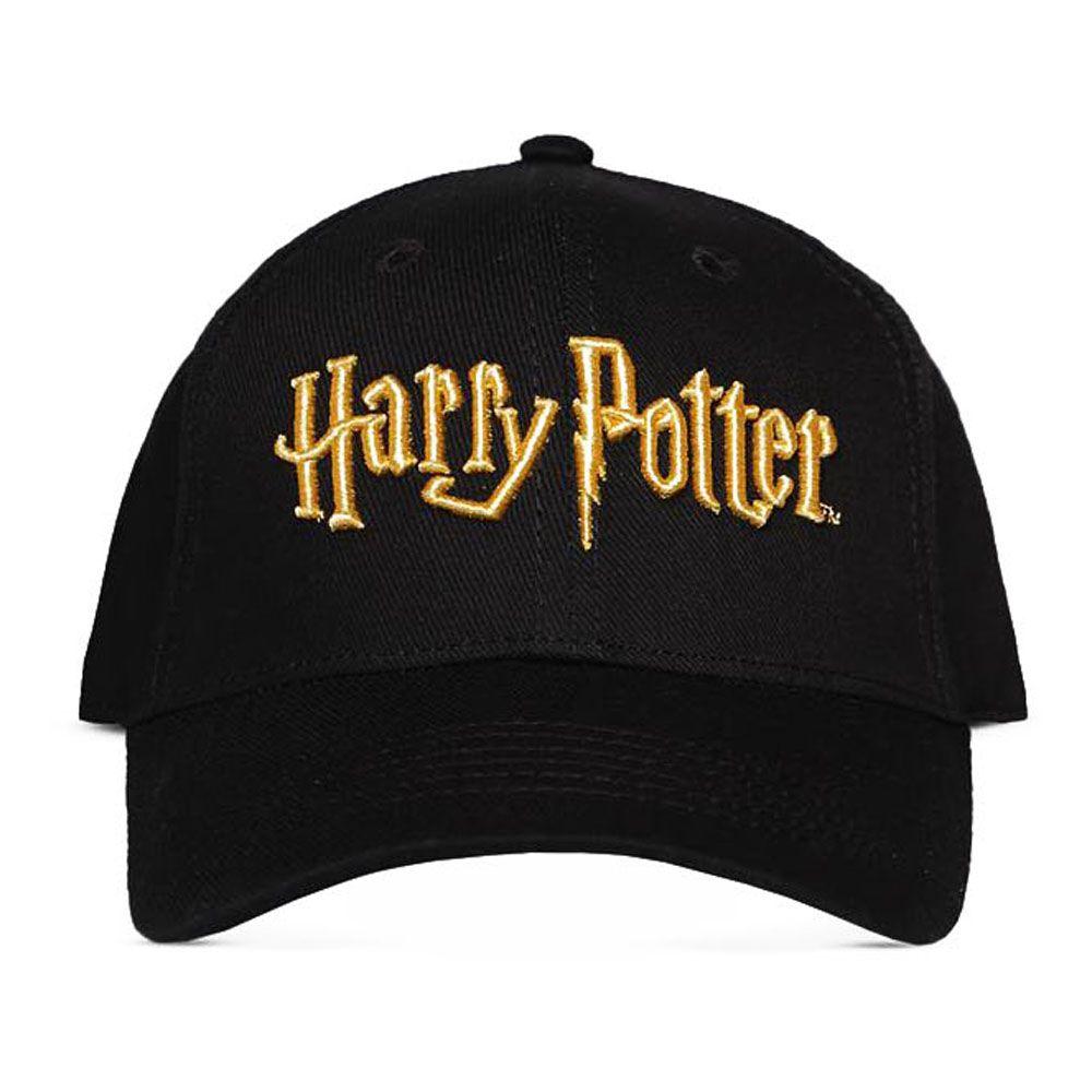 WIZARDING WORLD Harry Potter: Wizards Unite Gold Logo Adjustable Cap Black