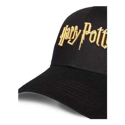 WIZARDING WORLD Harry Potter: Wizards Unite Gold Logo Adjustable Cap Black