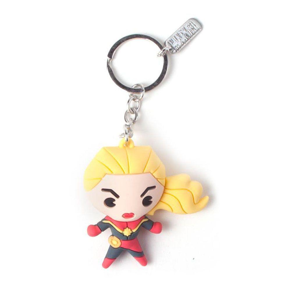 MARVEL COMICS Captain Marvel Kawaii 3D Keychain Multi-colour