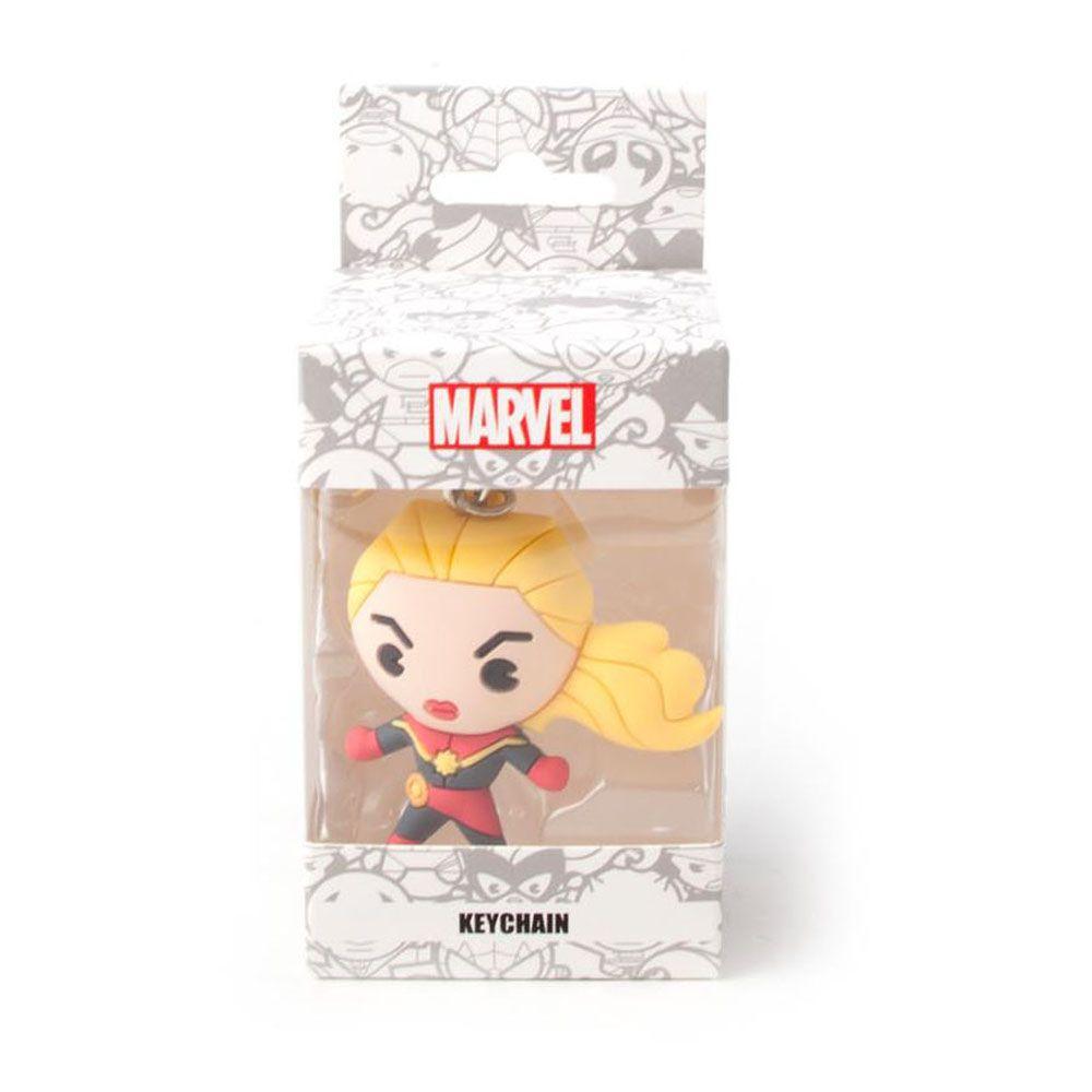 MARVEL COMICS Captain Marvel Kawaii 3D Keychain Multi-colour