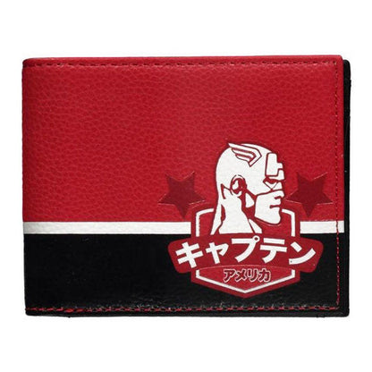 MARVEL COMICS Captain America Japanese-Style Bi-fold Wallet Multi-colour