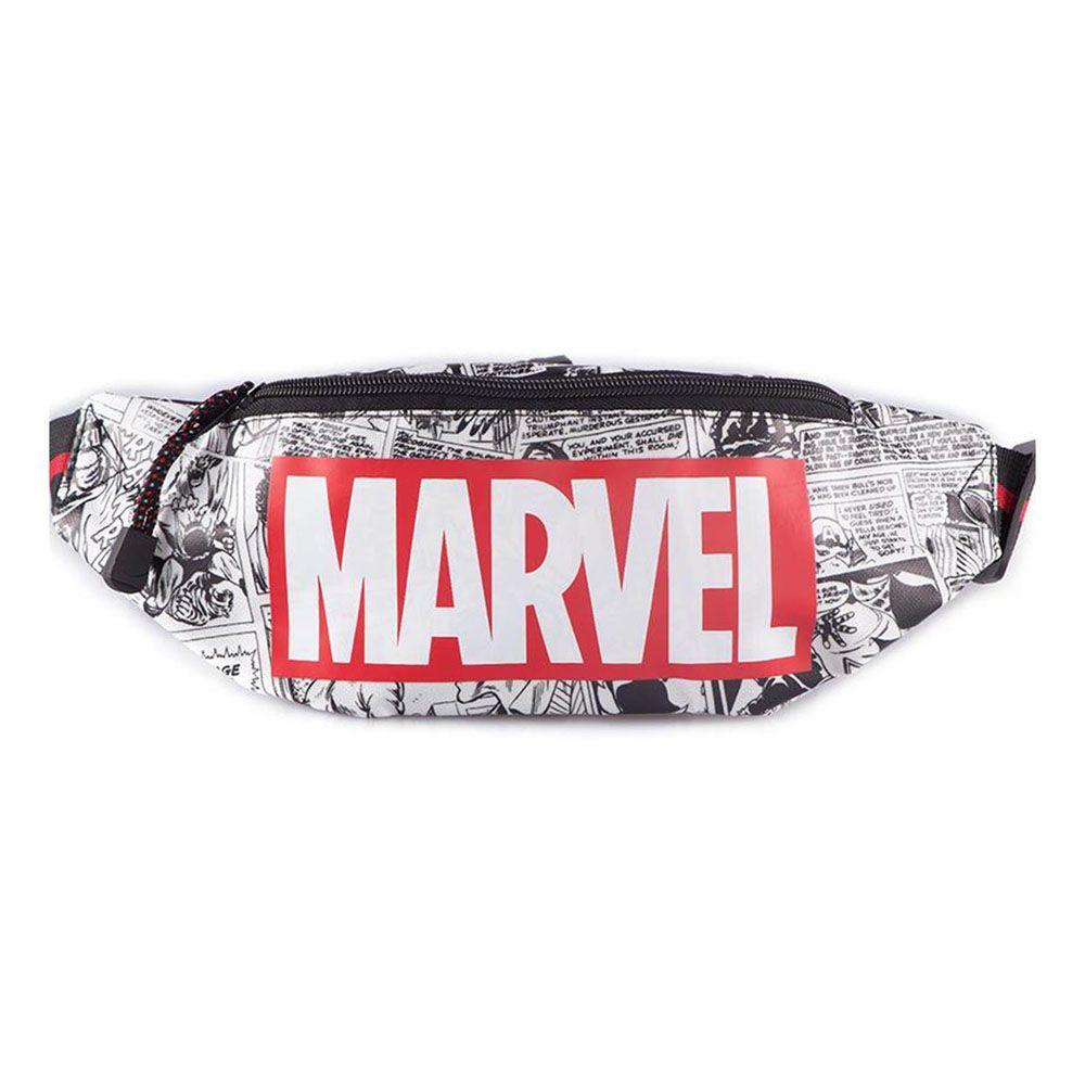 MARVEL COMICS Logo with Comic All-over Print Waistbag Multi-colour