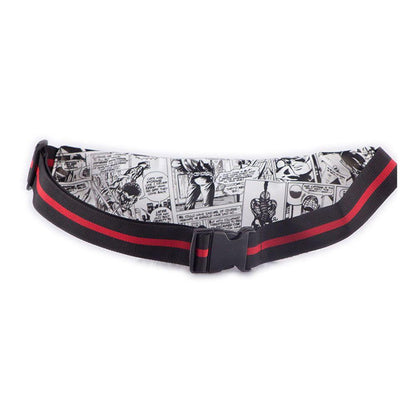 MARVEL COMICS Logo with Comic All-over Print Waistbag Multi-colour