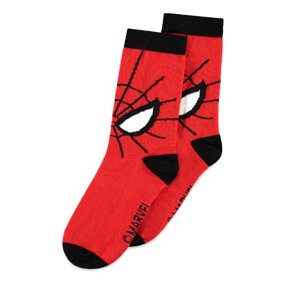 MARVEL COMICS Spider-Man Mask Novelty Socks