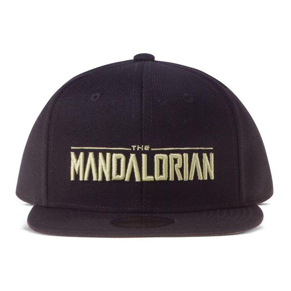 STAR WARS The Mandalorian Logo Snapback Baseball Cap Black