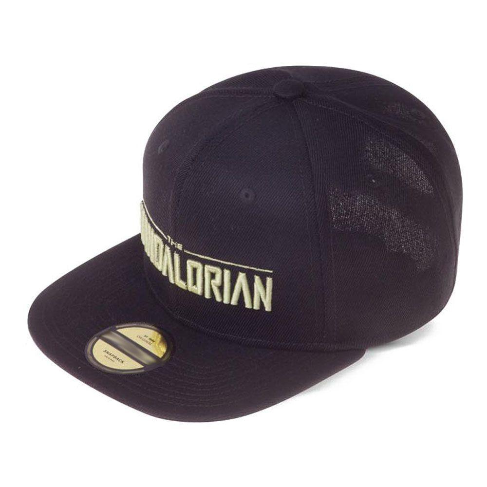 STAR WARS The Mandalorian Logo Snapback Baseball Cap Black