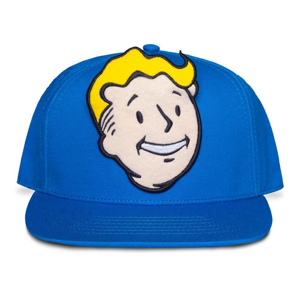 FALLOUT Vault Boy Felt Patch Novelty Snapback Baseball Cap Blue