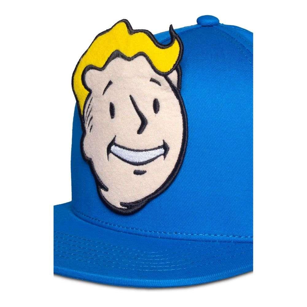 FALLOUT Vault Boy Felt Patch Novelty Snapback Baseball Cap Blue