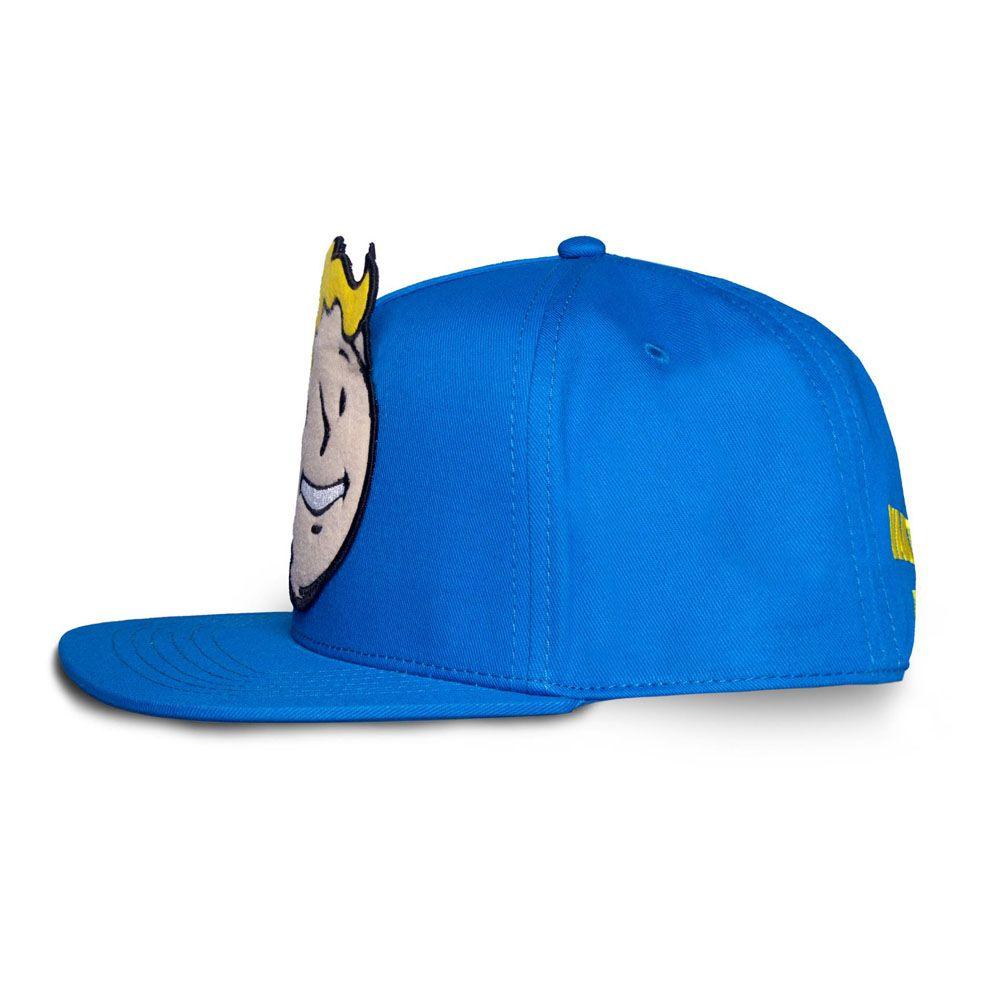 FALLOUT Vault Boy Felt Patch Novelty Snapback Baseball Cap Blue